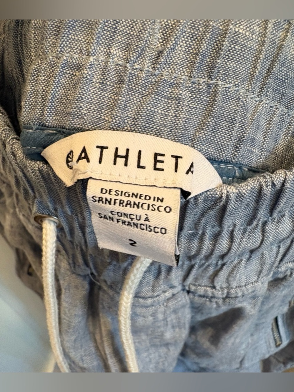 Athleta Linen Cabo Wide Leg Pants in Size 2 - Picture 4 of 8